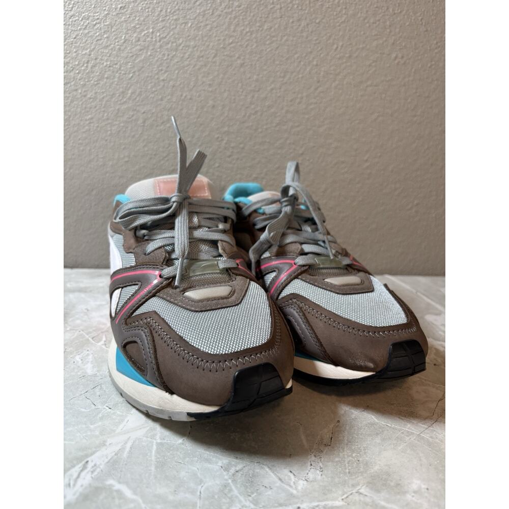 PUMA Mirage Mox Steel Grey Cyan Pink Women’s 10 Fitness Athletic Shoes Men’s 8.5